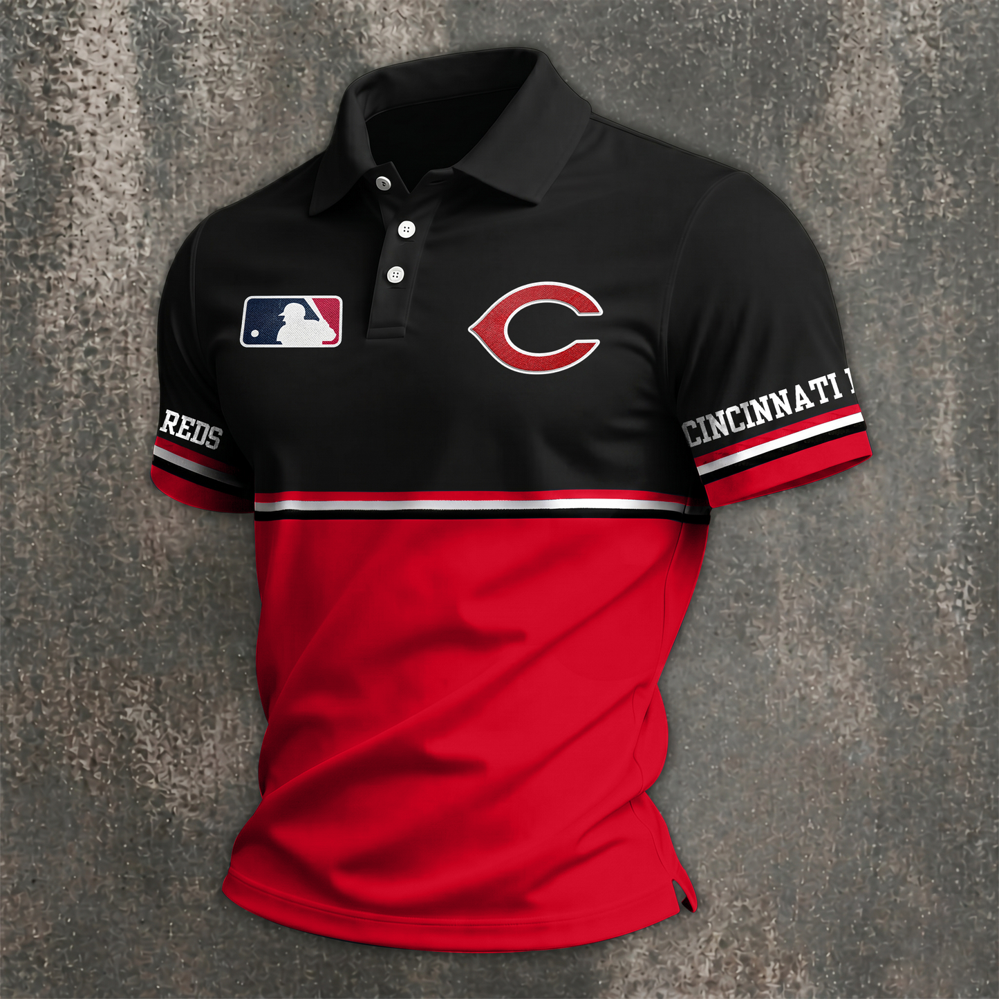 MLB x CIN Premium Polo Shirt HLP 060526 HLPHUONG