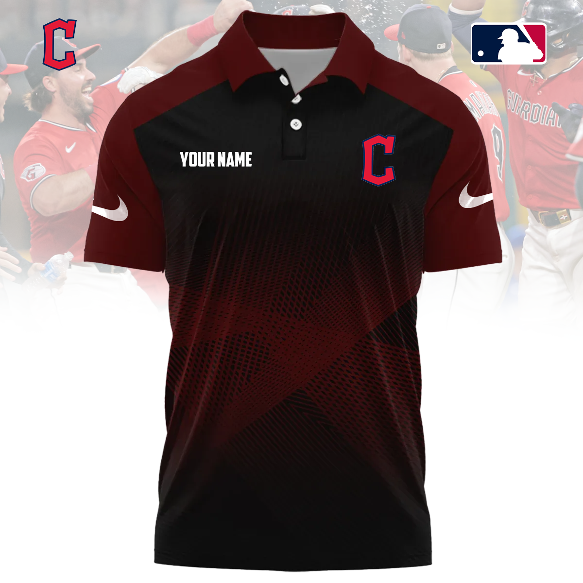 MLB x CLE Custom Name Sport Premium Polo Shirt HLP 30426 HLPHUONG