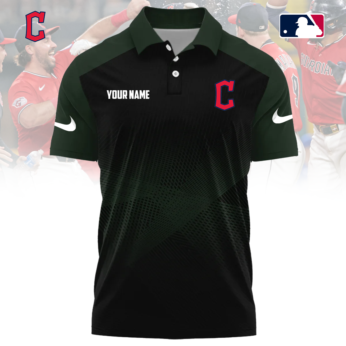 MLB x CLE Custom Name Sport Premium Polo Shirt HLP 30426 HLPHUONG