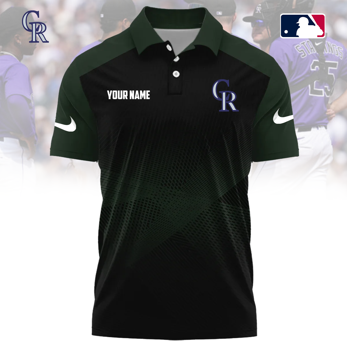 MLB x COL Custom Name Sport Premium Polo Shirt HLP 30426 HLPHUONG