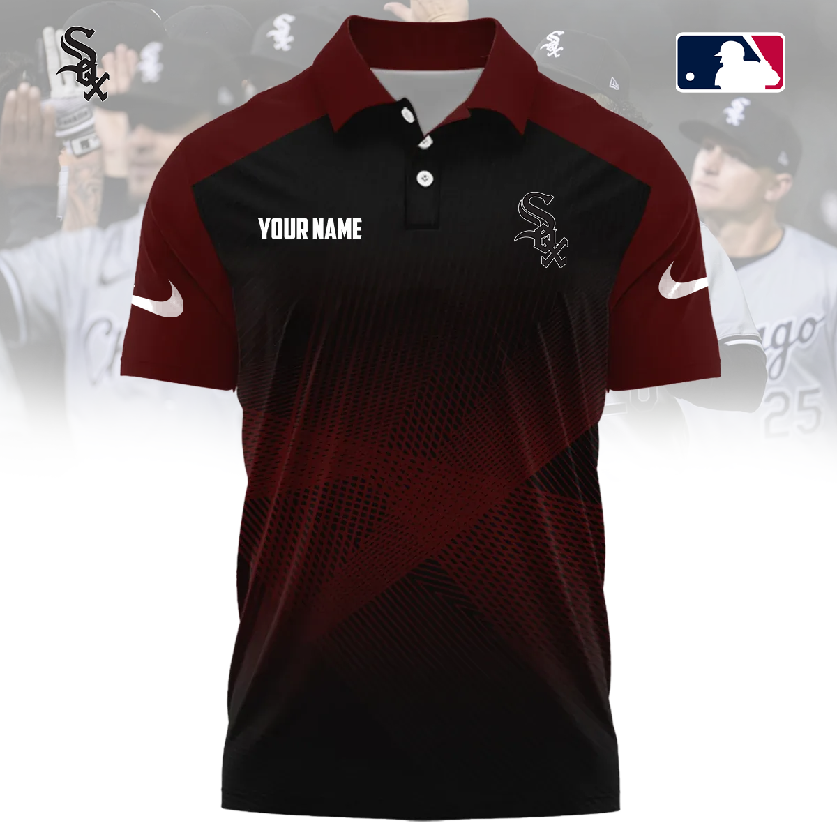 MLB x CWS Custom Name Sport Premium Polo Shirt HLP 30426 HLPHUONG