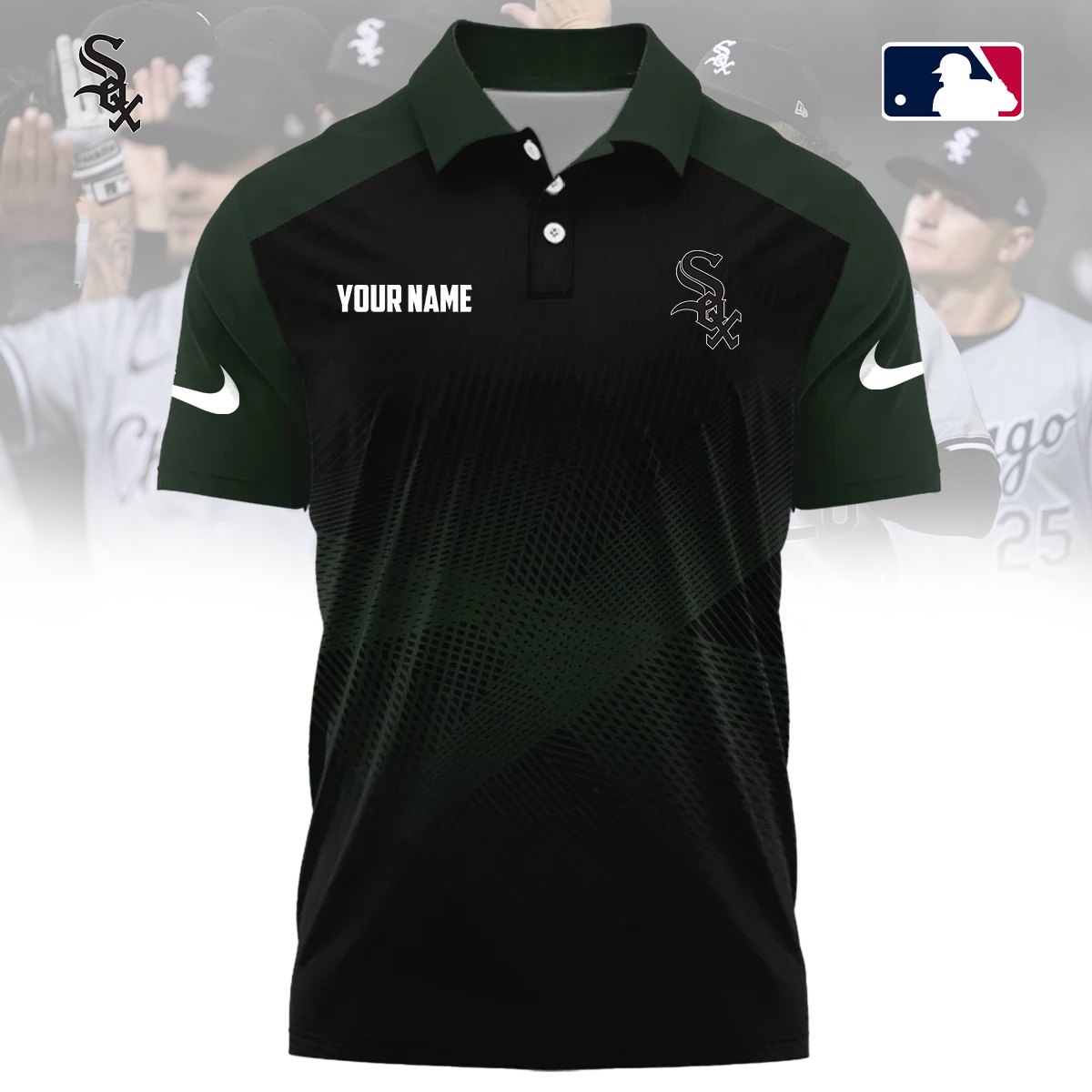 MLB x CWS Custom Name Sport Premium Polo Shirt HLP 30426 HLPHUONG