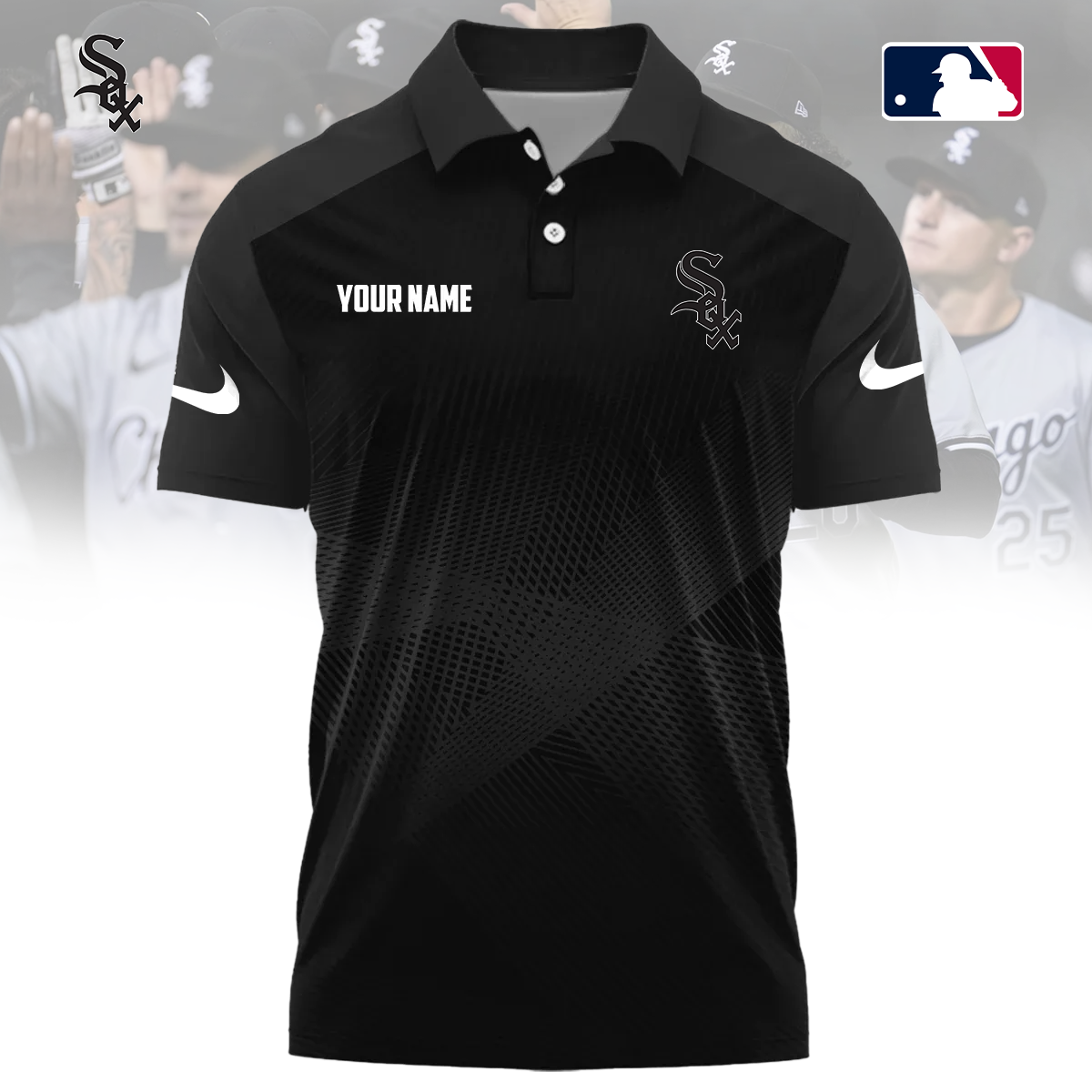 MLB x CWS Custom Name Sport Premium Polo Shirt HLP 30426 HLPHUONG