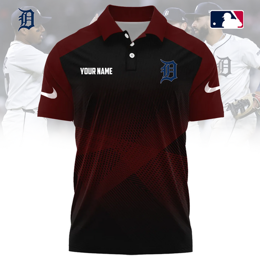 MLB x DET Custom Name Sport Premium Polo Shirt HLP 30426 HLPHUONG