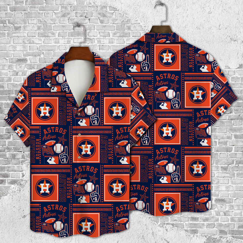 MLB x HOU Baseball Hawaiian Shirt HLP 070426 HLPHUONG 1