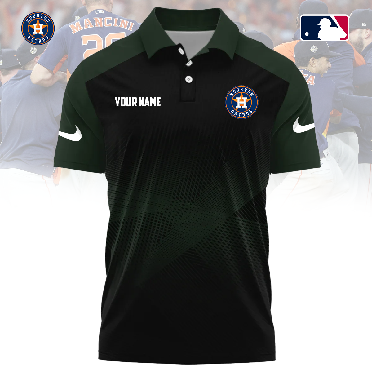 MLB x HOU Custom Name Sport Premium Polo Shirt HLP 30426 HLPHUONG