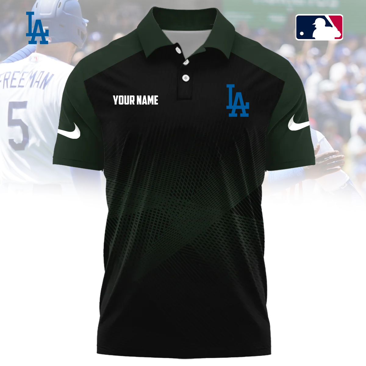 MLB x LAD Custom Name Sport Premium Polo Shirt HLP 30426 HLPHUONG