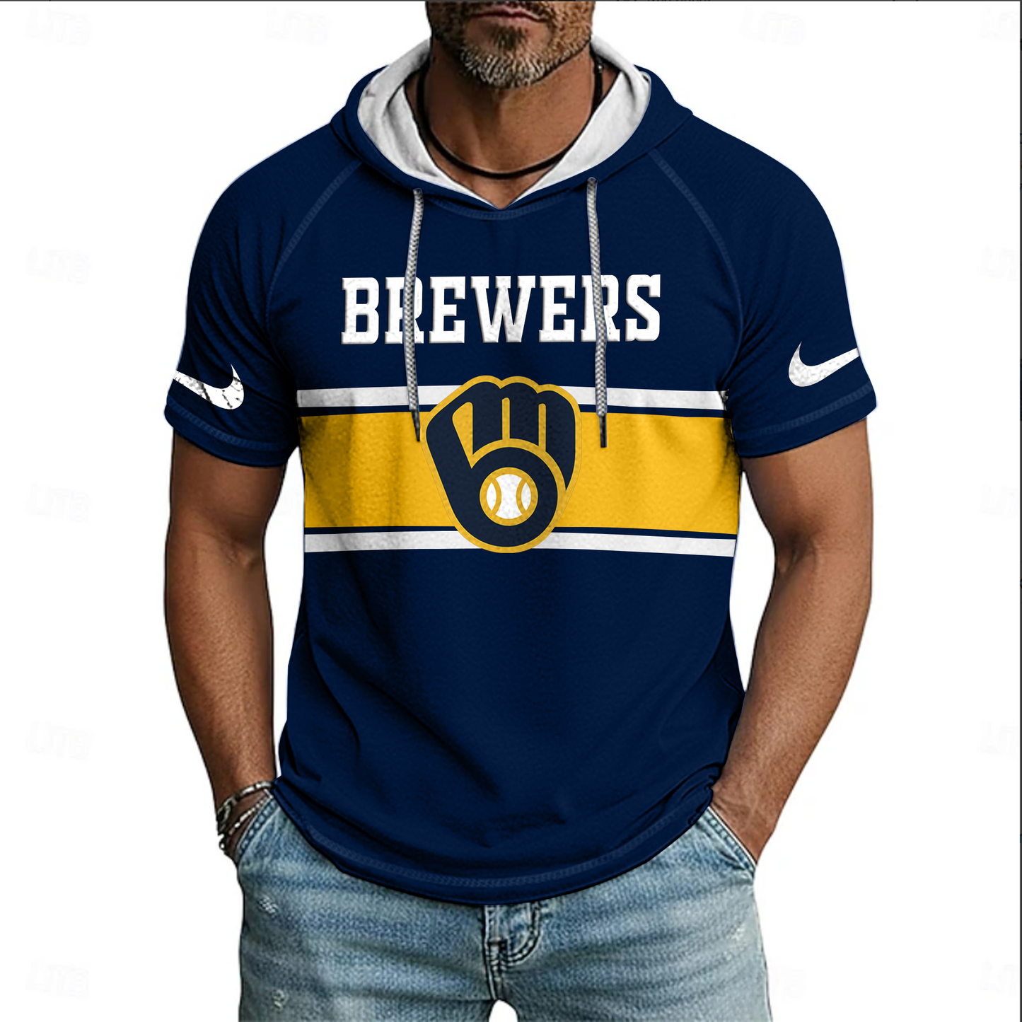MLB x MIL Hooded Short Sleeve Shirt HLP 070426 HLPHUONG 1