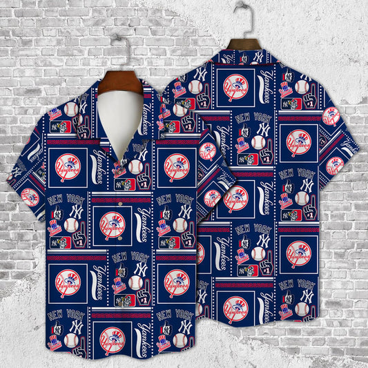 MLB x NYY Baseball Hawaiian Shirt HLP 070426 HLPHUONG 1