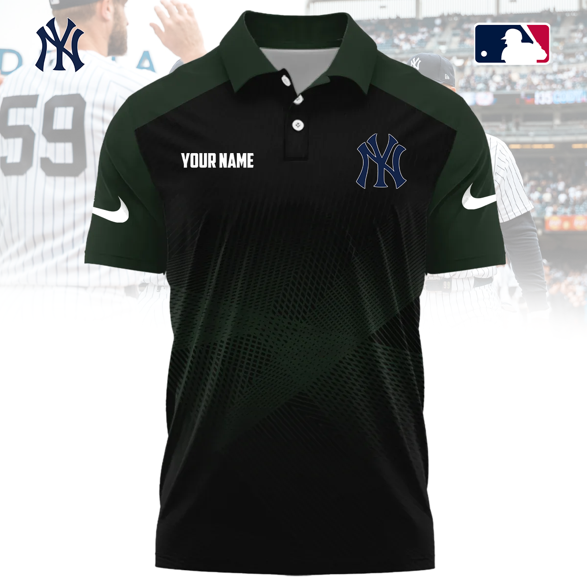 MLB x NYY Custom Name Sport Premium Polo Shirt HLP 30426 HLPHUONG
