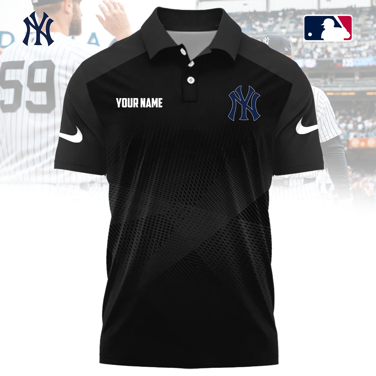 MLB x NYY Custom Name Sport Premium Polo Shirt HLP 30426 HLPHUONG