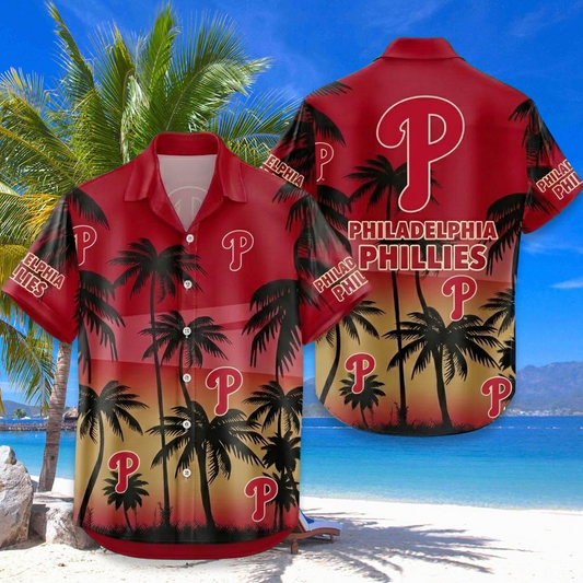 MLB x PHI Coconut Hawaiian Shirt HLP 230426 LBN