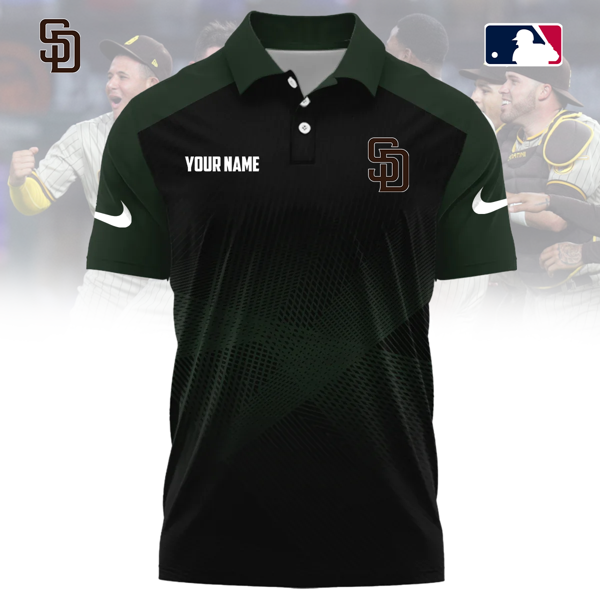 MLB x SD Custom Name Sport Premium Polo Shirt HLP 30426 HLPHUONG