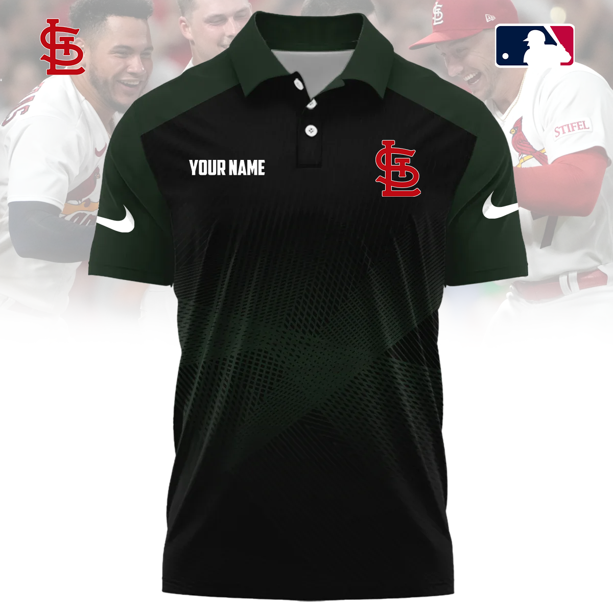 MLB x STL Custom Name Sport Premium Polo Shirt HLP 30426 HLPHUONG