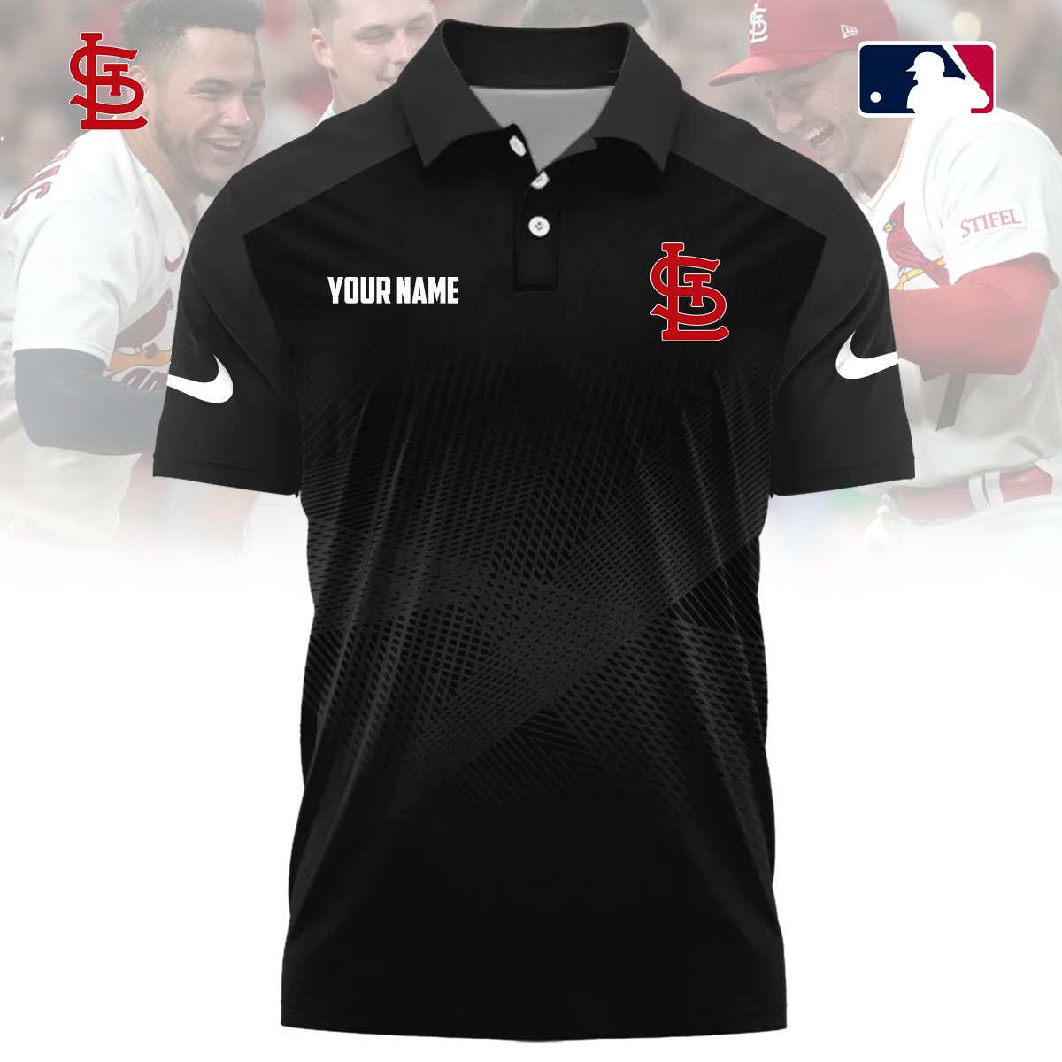MLB x STL Custom Name Sport Premium Polo Shirt HLP 30426 HLPHUONG