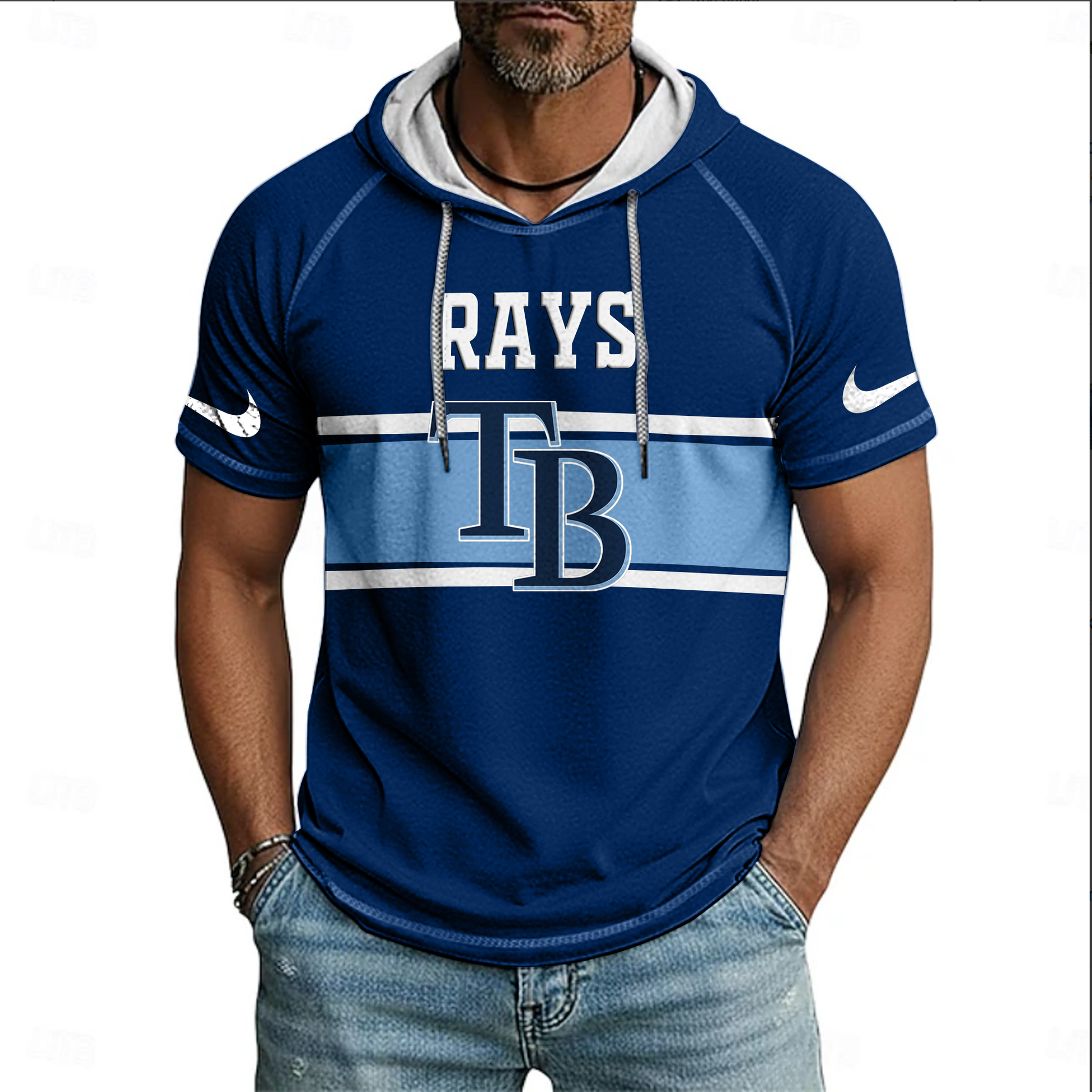 MLB x TB Hooded Short Sleeve Shirt HLP 070426 HLPHUONG 1