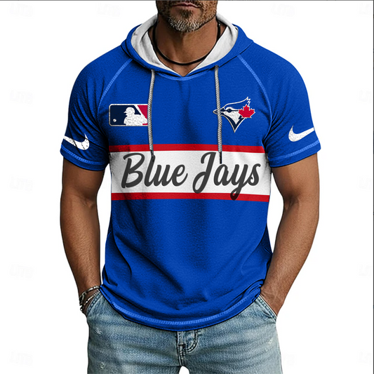MLB x TOR Baseball Hooded Short Sleeve Shirt HLP 280426 HLPHUONG