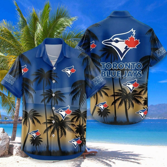 MLB x TOR Coconut Hawaiian Shirt HLP 230426 LBN