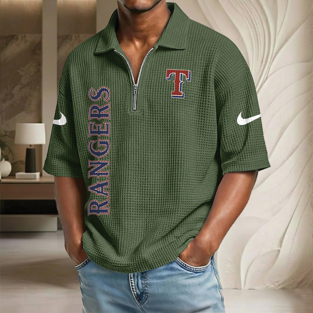 MLB x TR Waffle Half-Zip Polo Shirt HLP 070326 HLPHUONG