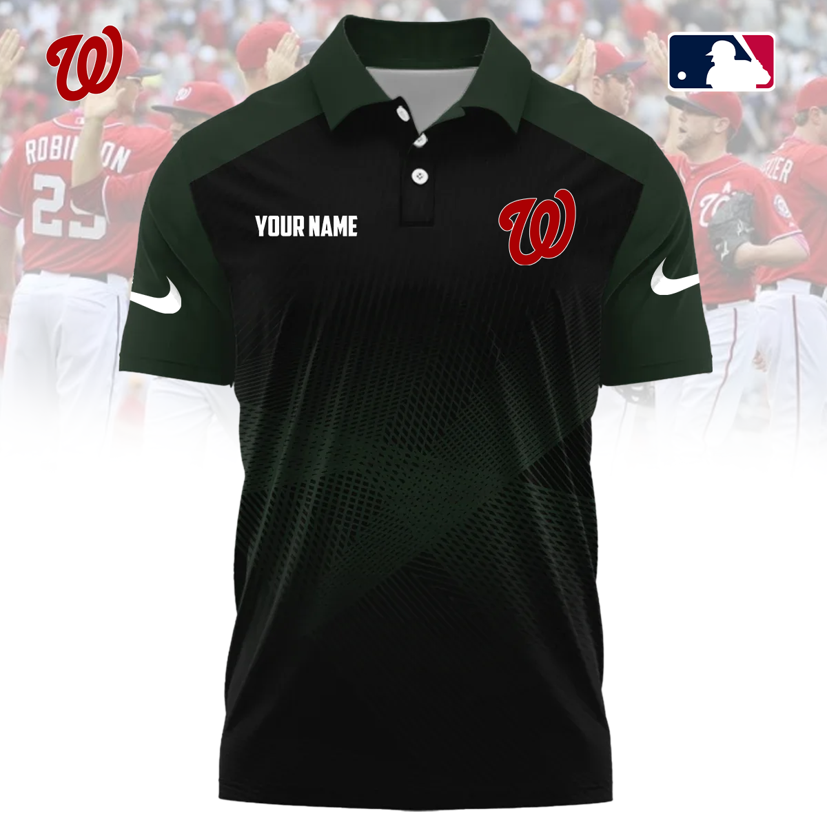 MLB x WAS Custom Name Sport Premium Polo Shirt HLP 30426 HLPHUONG