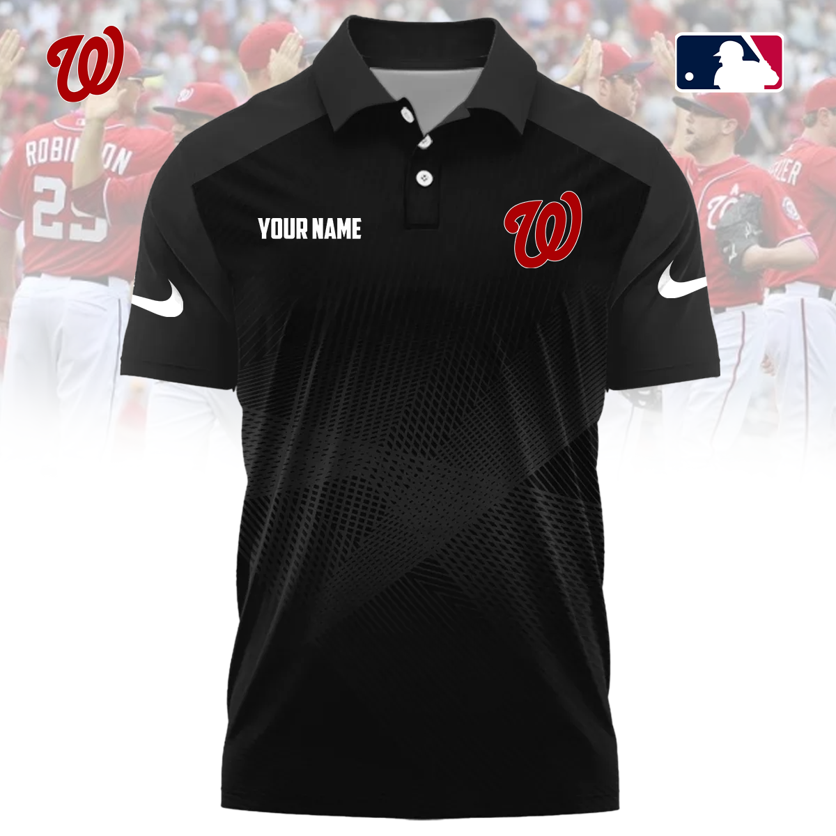 MLB x WAS Custom Name Sport Premium Polo Shirt HLP 30426 HLPHUONG