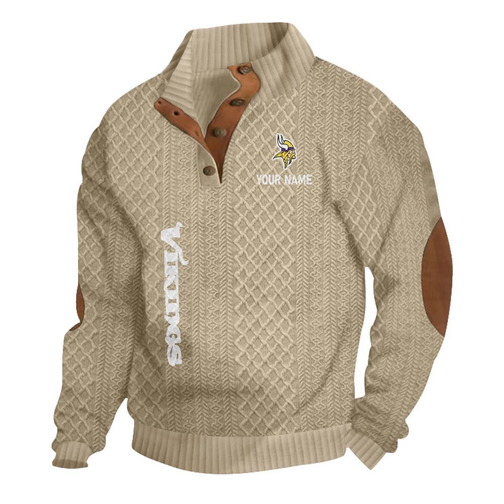 MV NFL Basic Knitted Stand Collar Sweatshirt DDT CTND