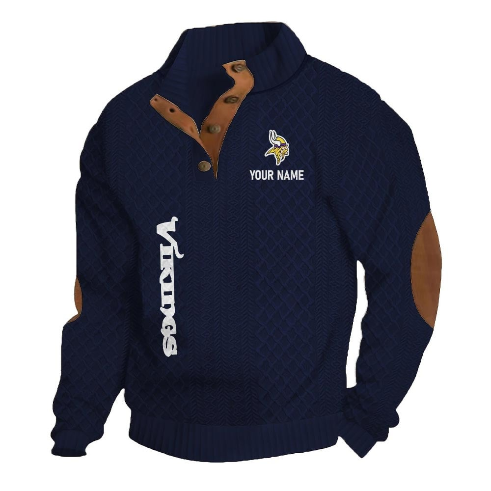 MV NFL Basic Knitted Stand Collar Sweatshirt DDT CTND