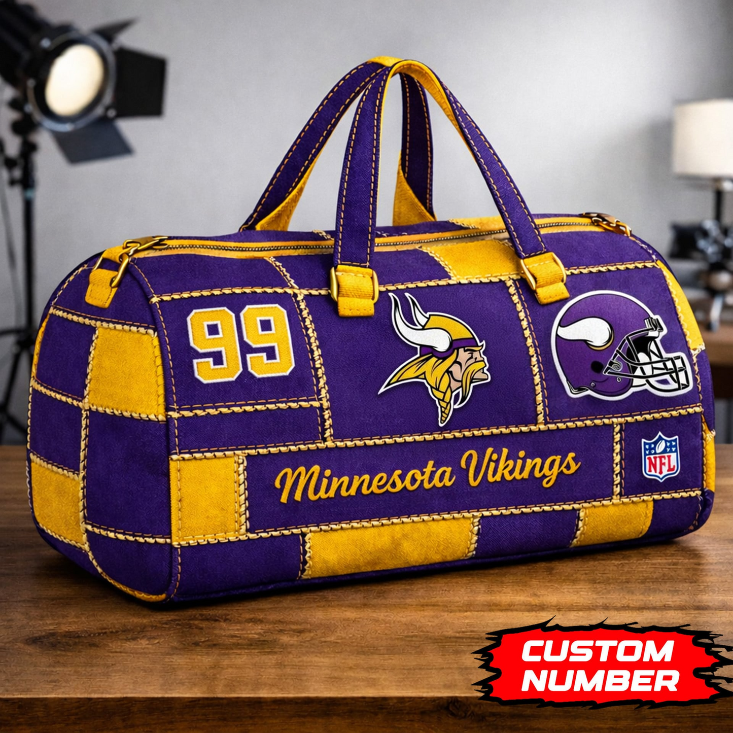 MV Premium NFL Game Day Quilted Duffle Bag DDT NTL