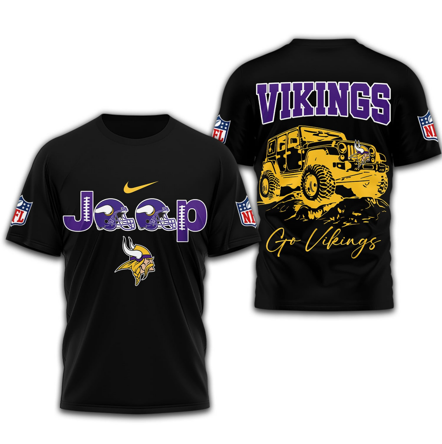 MV Premium NFL Jeep 3D Shirt DDT NTL