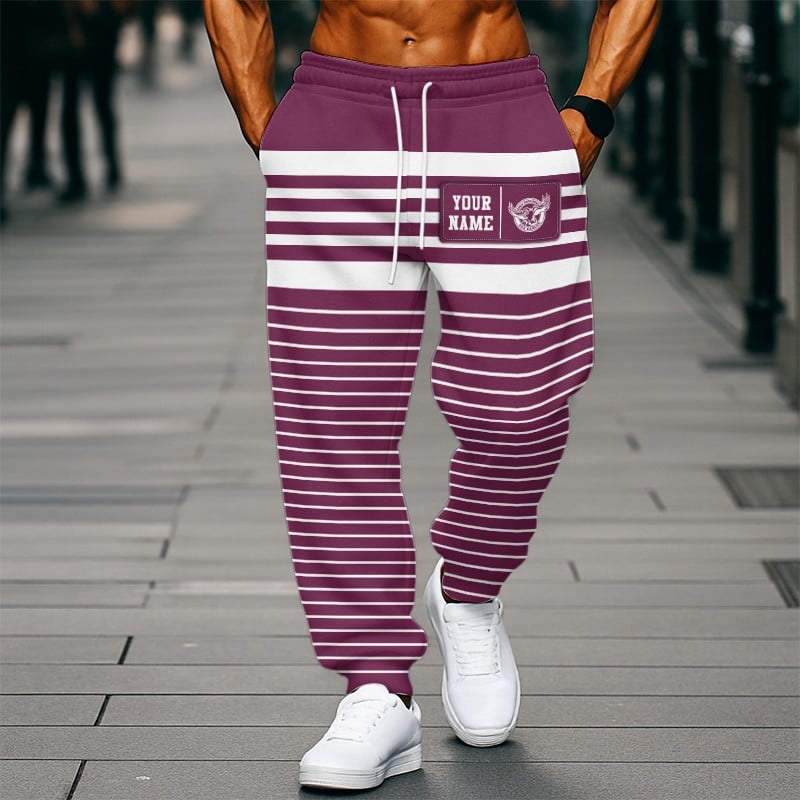 MWSE x NRL Casual Long Pants Custom Name Gift For Fan DDT 190326 NTL