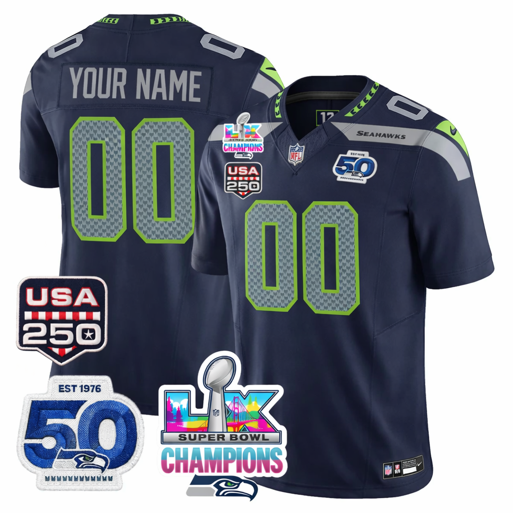 Men SEA Super Bowl LX Champions Jersey DDT NTL