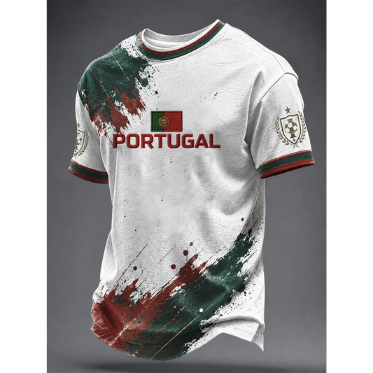 Men's Portugal Football 3D Shirt V12 DATND TANTD 050626