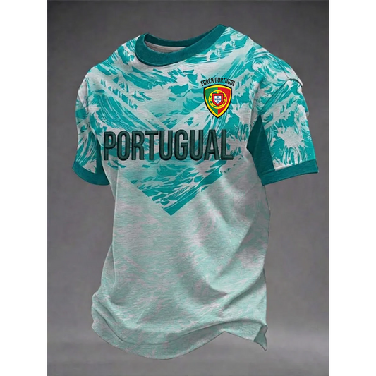 Men's Portugal Football 3D Shirt V19 DATND TANTD 050626