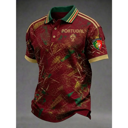 Men's Portugal Football 3D Shirt V22 DATND TANTD 050626