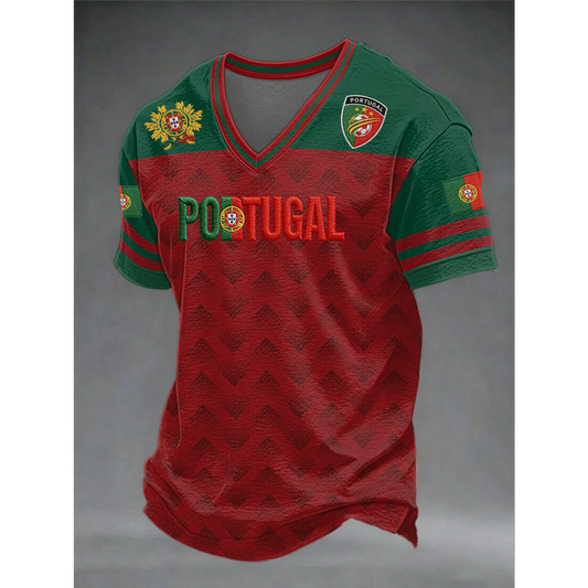 Men's Portugal Football 3D Shirt V27 DATND TANTD 050626