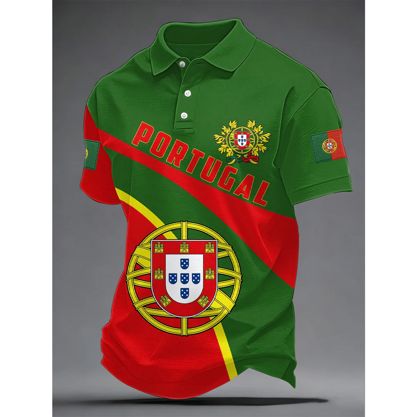 Men's Portugal Football 3D Shirt V33 DATND TANTD 050626