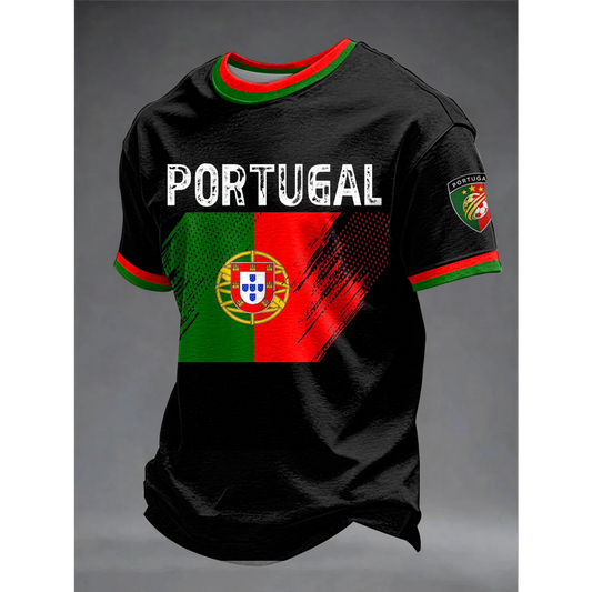 Men's Portugal Football 3D Shirt V35 DATND TANTD 050626
