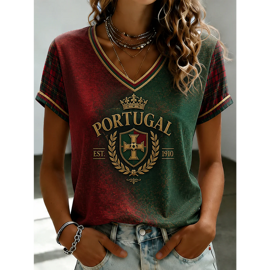 Men's Portugal Football 3D Shirt V7 DATND TANTD 050626