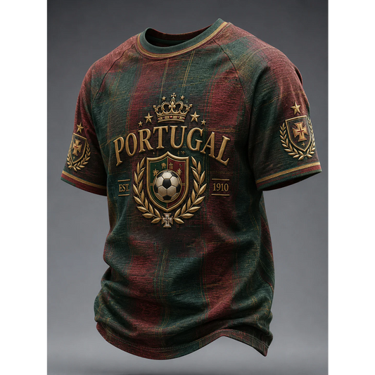 Men's Portugal Football 3D Shirt V9 DATND TANTD 050626