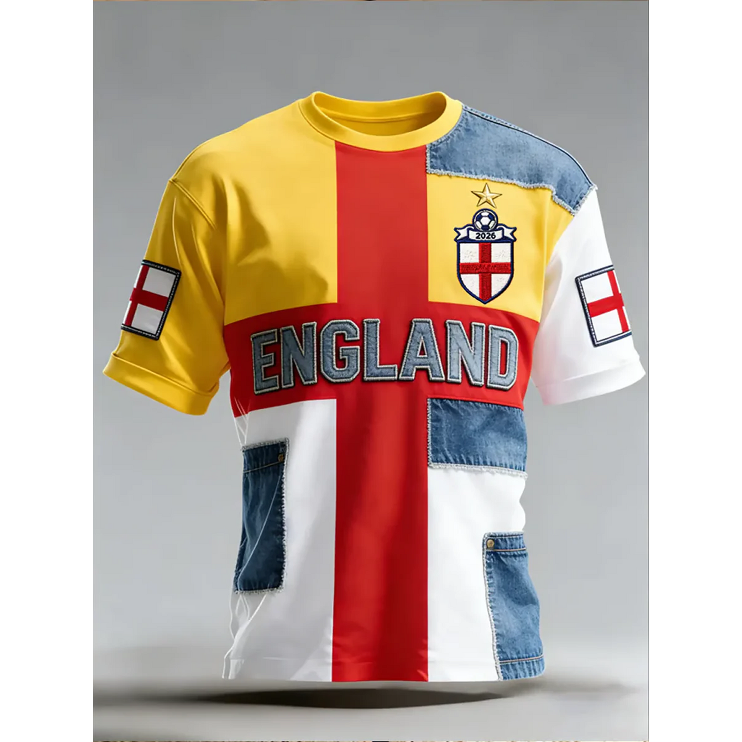 Men's UK Football Lover England Printed 3D Aparael V6 DATND TANTD 050626