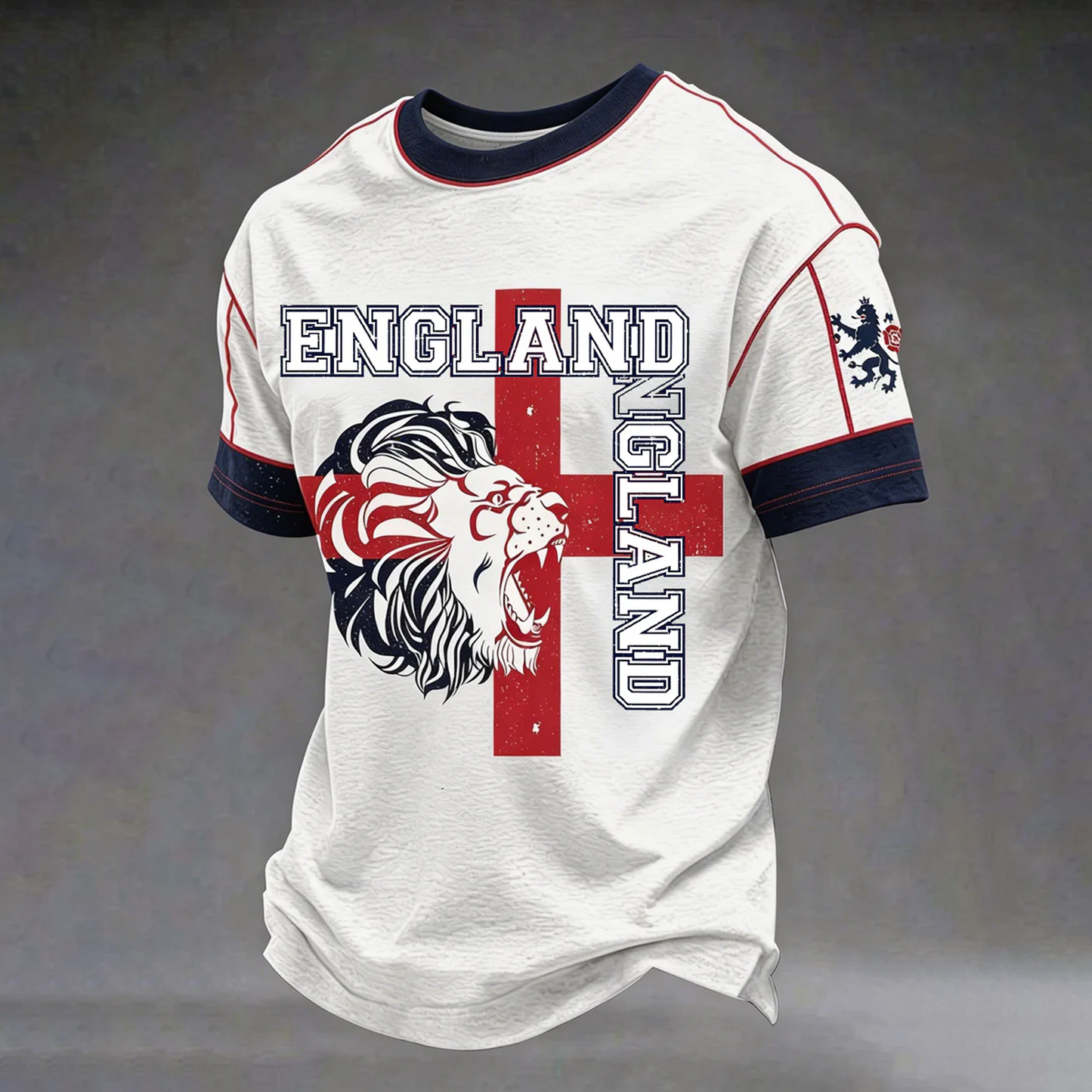 Men's UK Football Lover England Printed short sleeves t-shirt V7 0106 DatND DVT