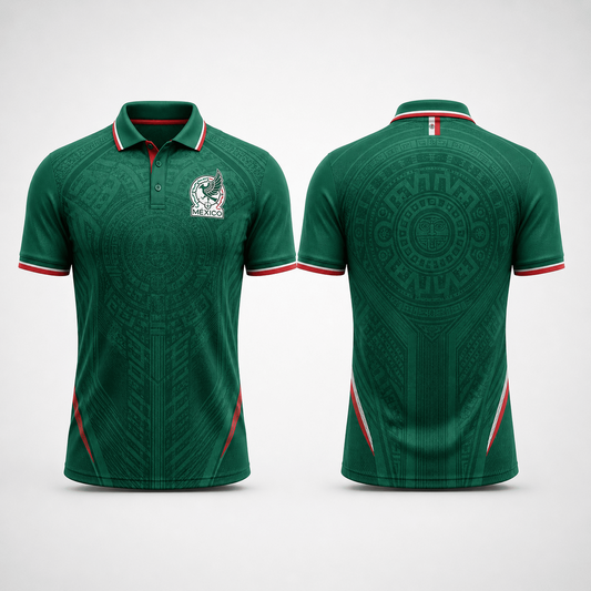 Mexico Premium WC26 Polo Shirt 0805 V2 DatND DVT