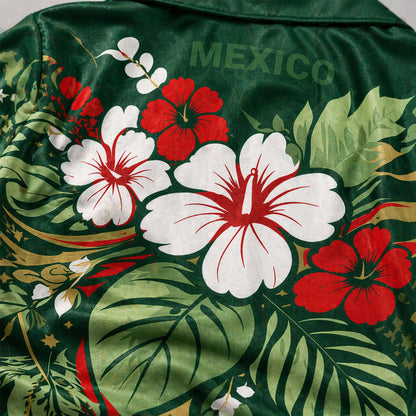 Mexico World Cup 2026 Floral Hawaiian Shirt PVT02 DATND LBN 90526