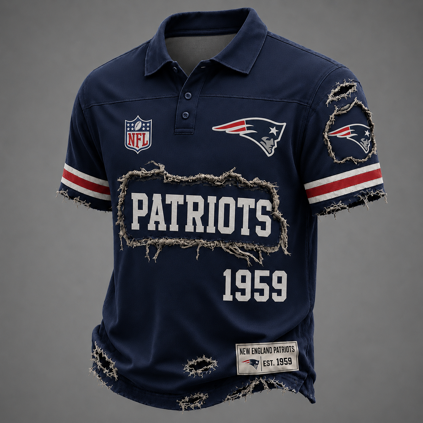 NE x NFL Luxury Classic Polo shirt 0506 DatND DVT