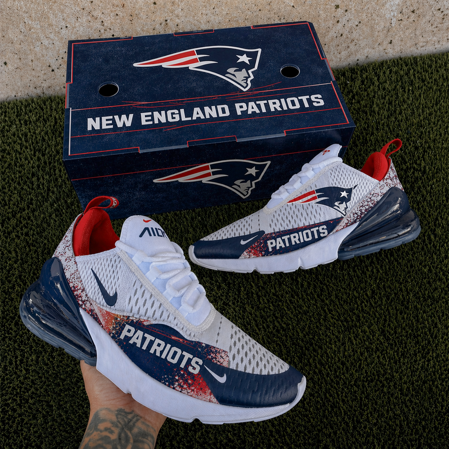 NE x NFL Nike Air Max 270 Shoes 2104 DatND DVT