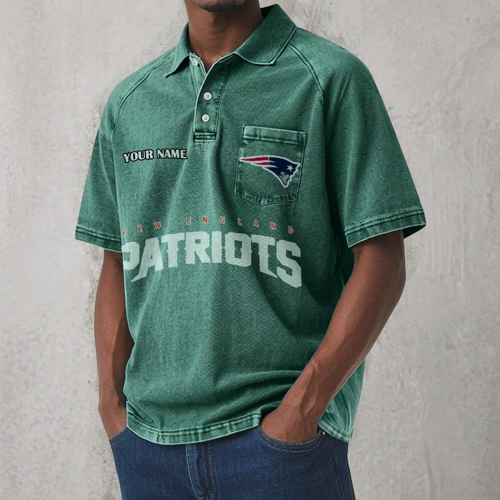 NEP x NFL Men's Distressed Turn-Down Collar Polo DATND TANTD 250526