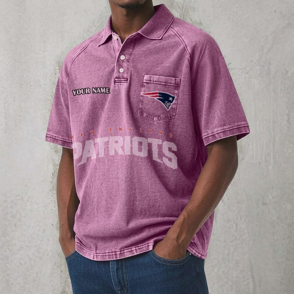 NEP x NFL Men's Distressed Turn-Down Collar Polo DATND TANTD 250526