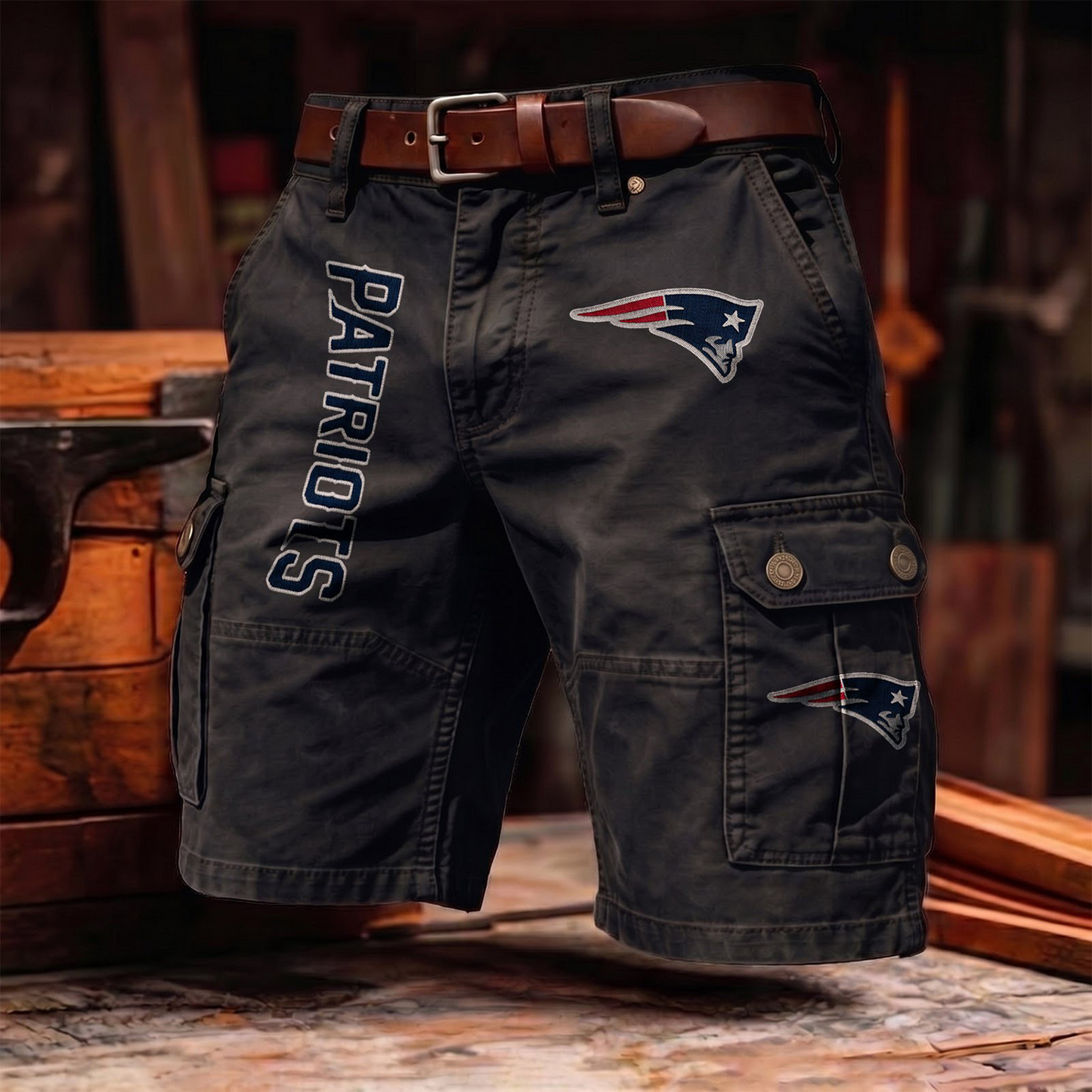 NEP x NFL Men's cotton cargo shorts 80526 LBN