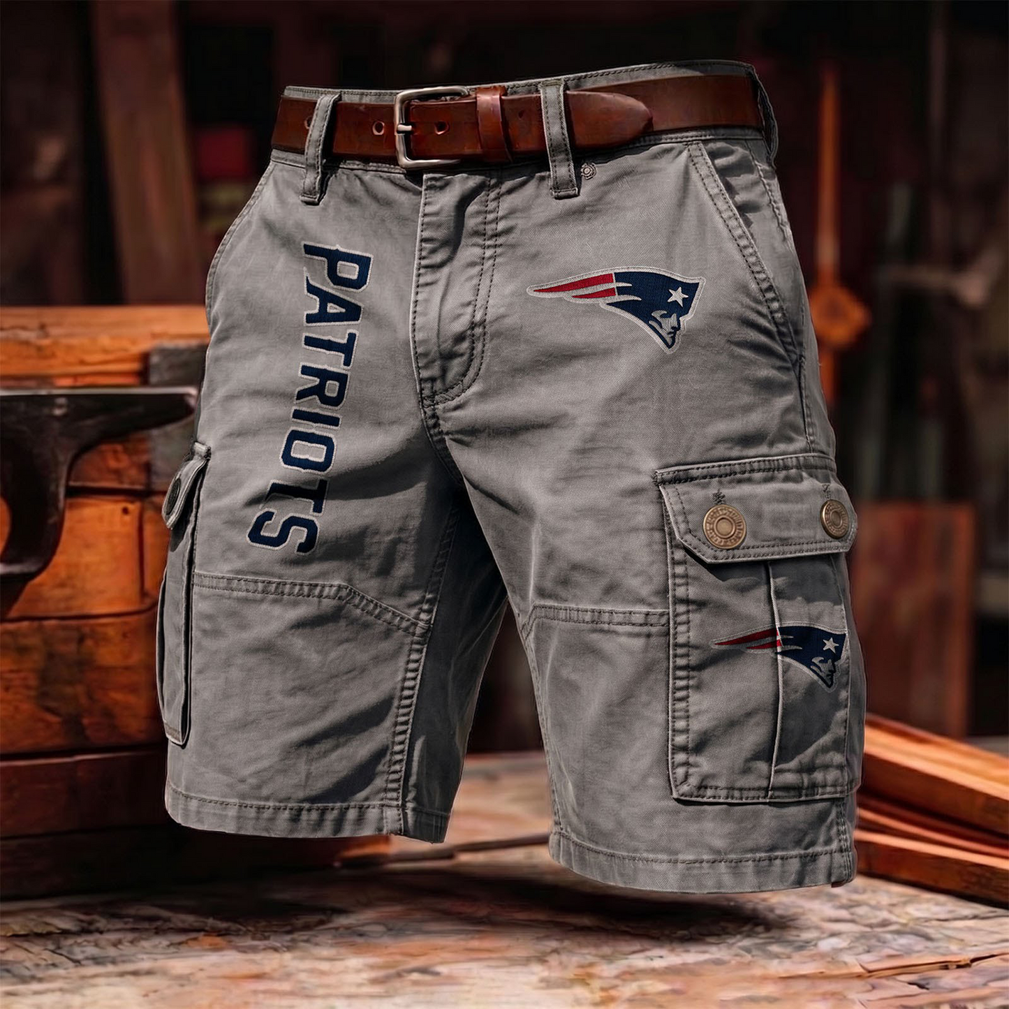 NEP x NFL Men's cotton cargo shorts 80526 LBN