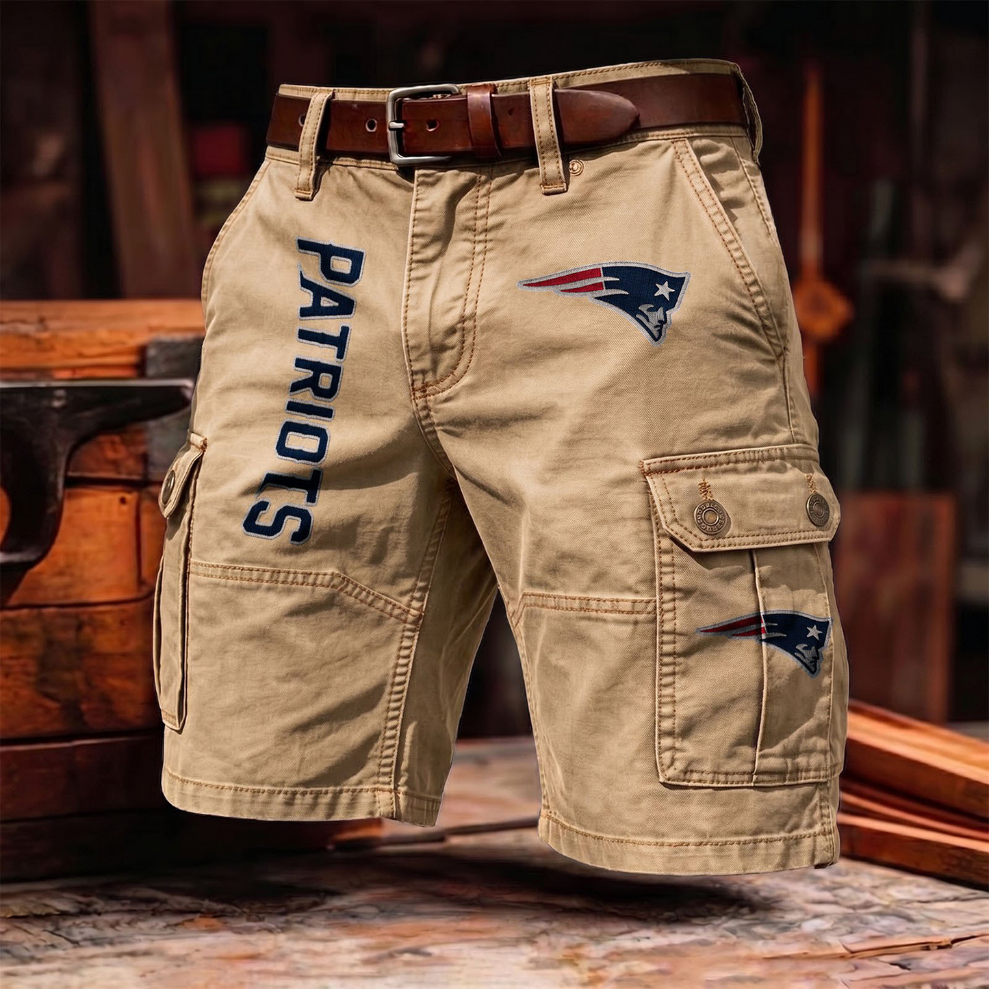 NEP x NFL Men's cotton cargo shorts 80526 LBN